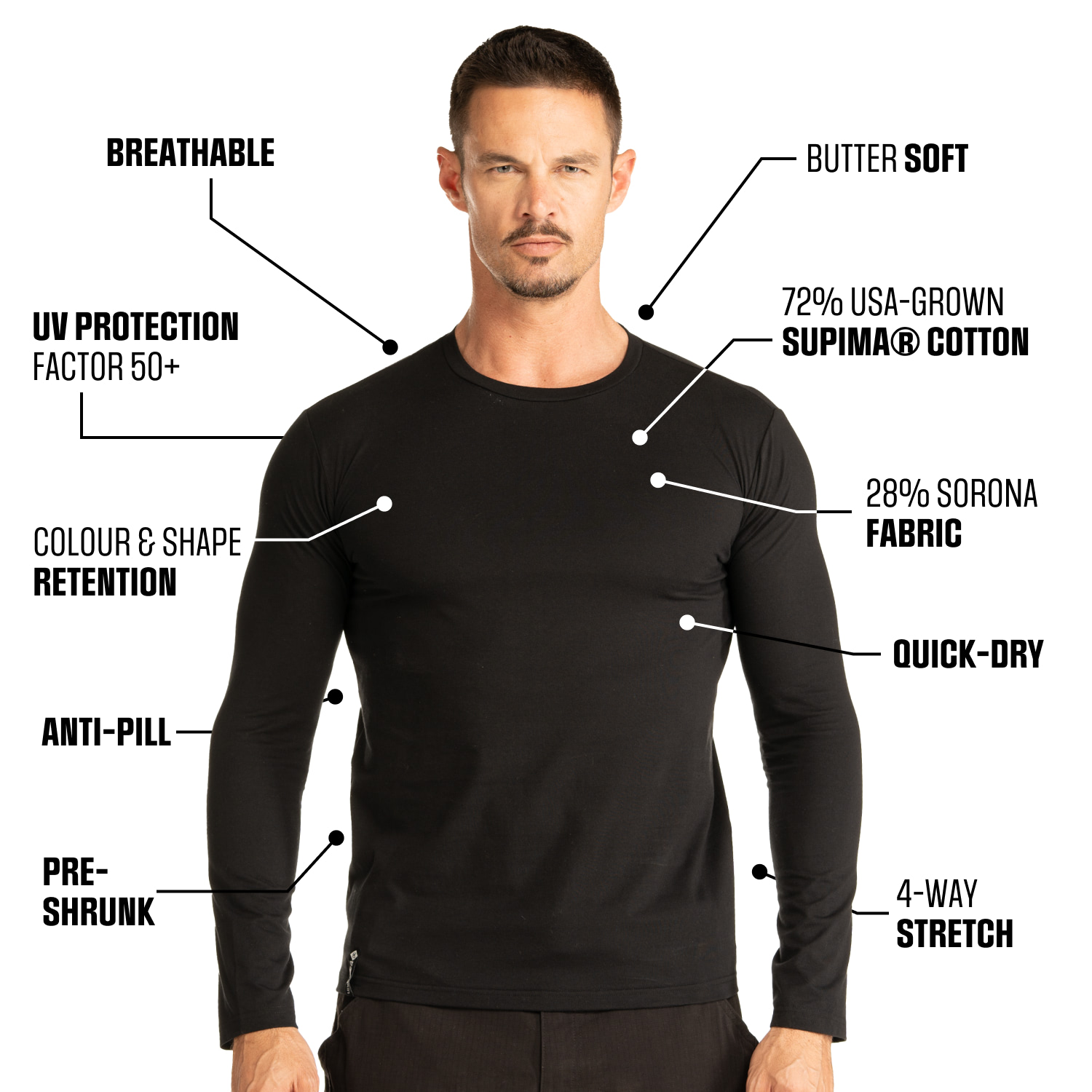 Classic Long Sleeve (2 Pack) | BÆRSkin Tactical