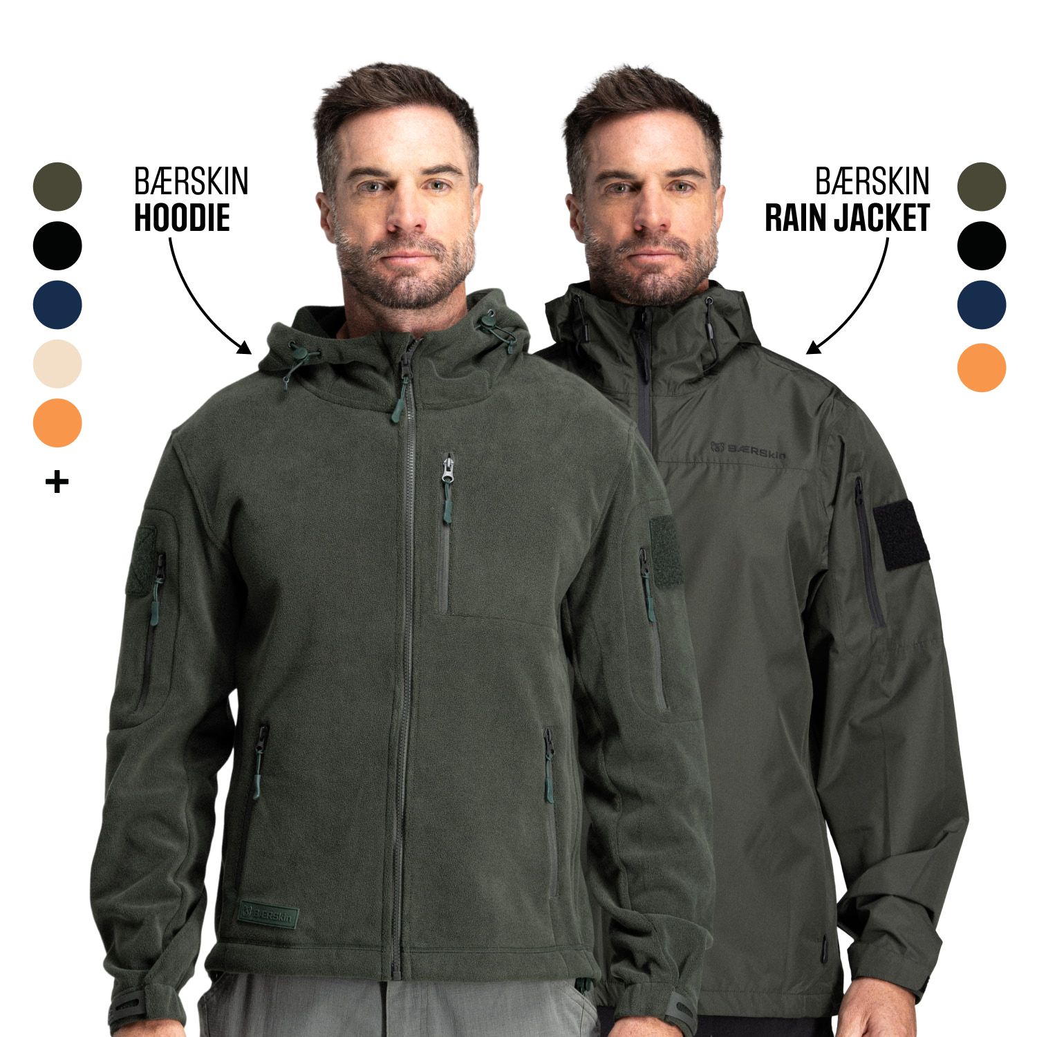 BÆRSkin 3-in-1 (Hoodie 4.0 + Rain Jacket 2.0) | BÆRSkin Tactical