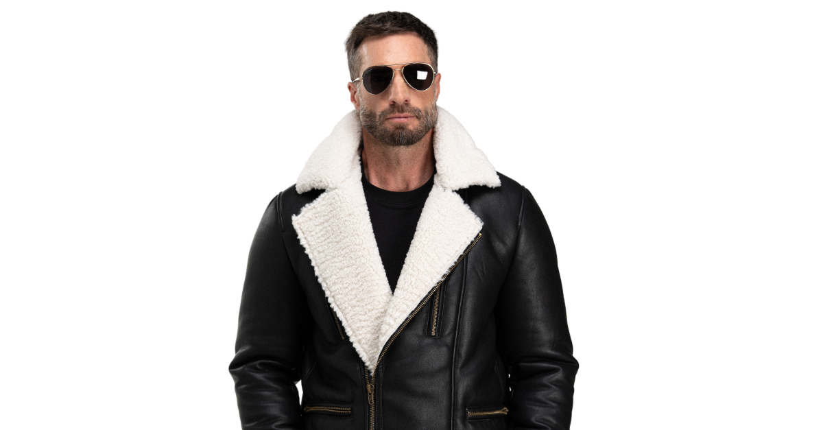 AVIATOR JACKET IN AGEDレザーシアリング bs-aviator-jacket-frame-03.jpg